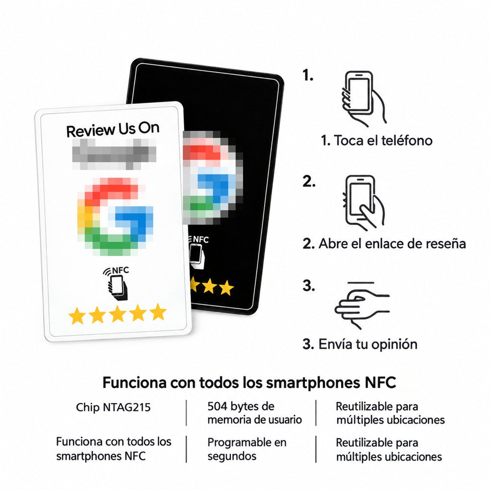 Tarjetas NFC para Reseñas